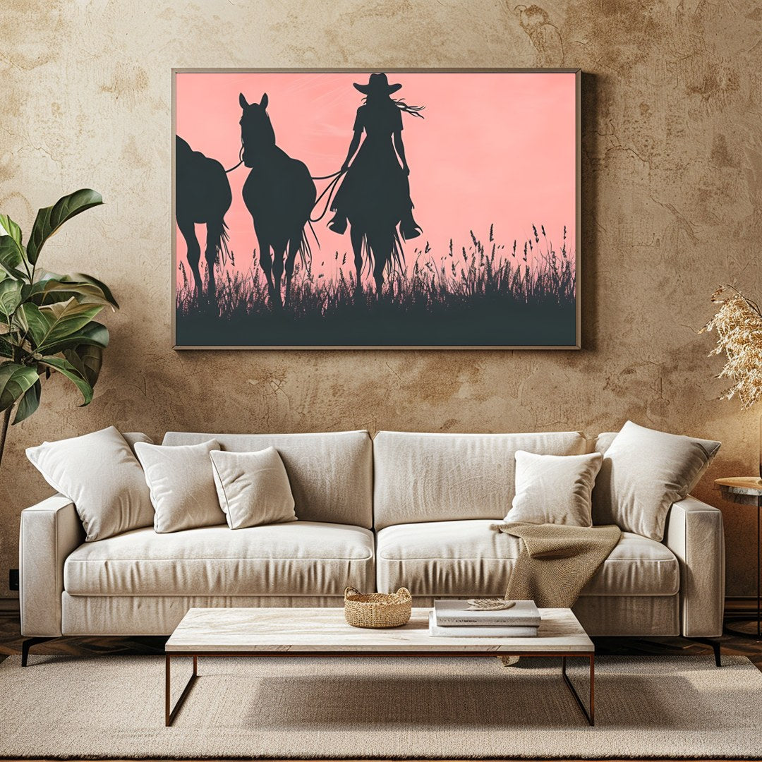 Immerse yourself in the tranquil beauty of the open plains with this stunning wall art. Featuring for Family Room
