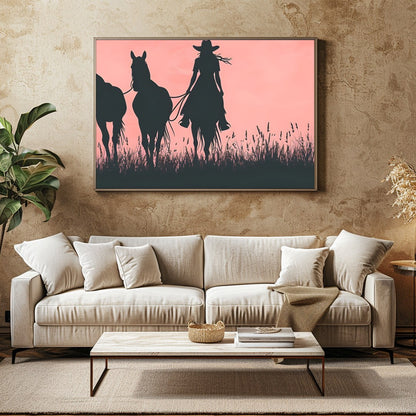 Immerse yourself in the tranquil beauty of the open plains with this stunning wall art. Featuring for Family Room