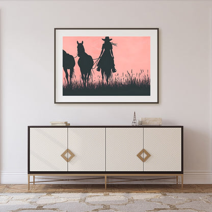Immerse yourself in the tranquil beauty of the open plains with this stunning wall art. Featuring for Foyer