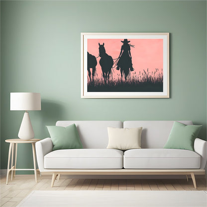 Immerse yourself in the tranquil beauty of the open plains with this stunning wall art. Featuring for Hall