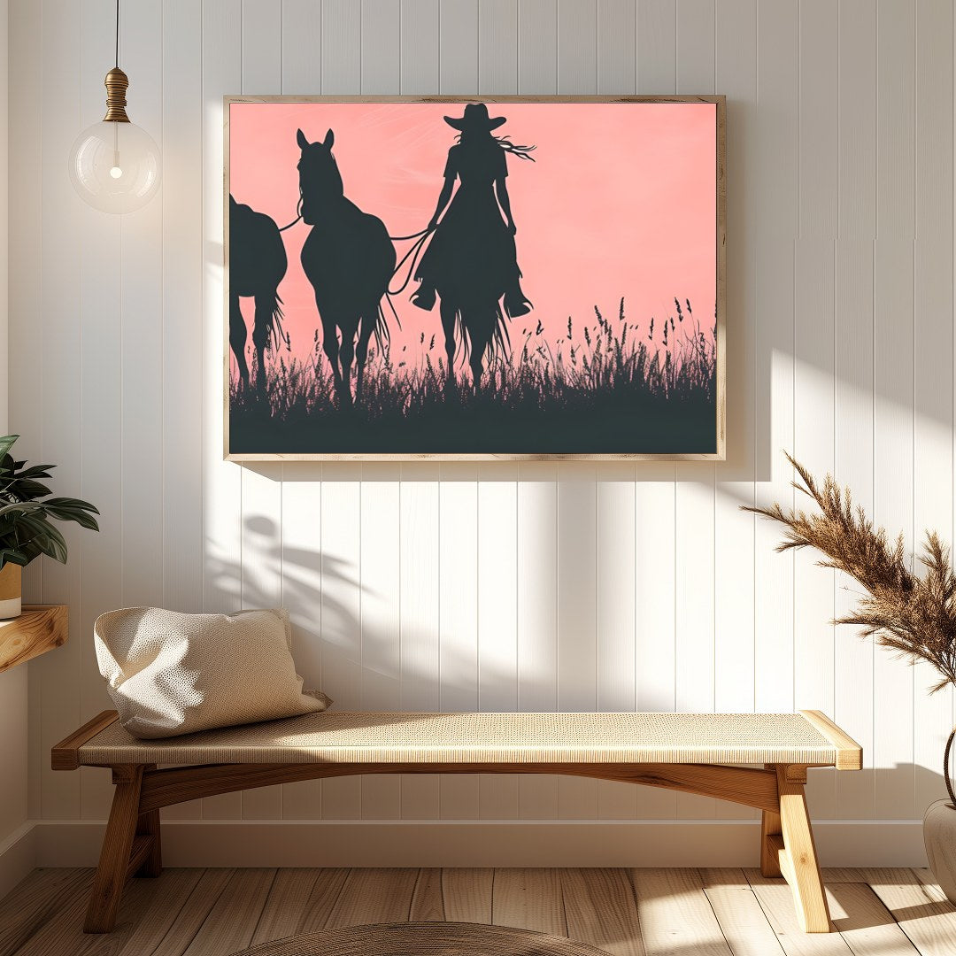 Immerse yourself in the tranquil beauty of the open plains with this stunning wall art. Featuring for Hallway