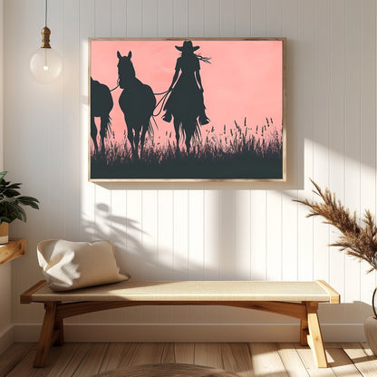Immerse yourself in the tranquil beauty of the open plains with this stunning wall art. Featuring for Hallway