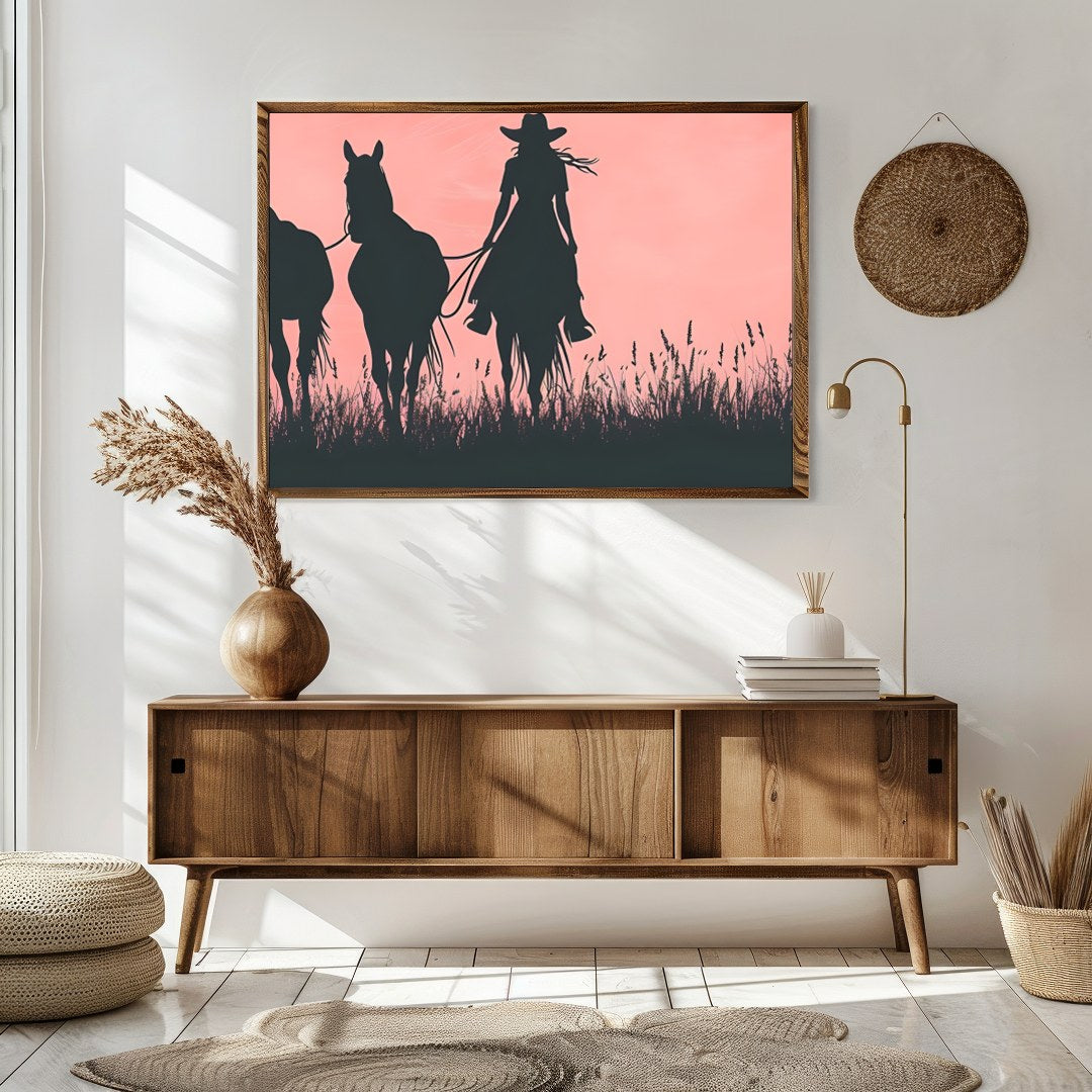 Immerse yourself in the tranquil beauty of the open plains with this stunning wall art. Featuring for Sitting Area