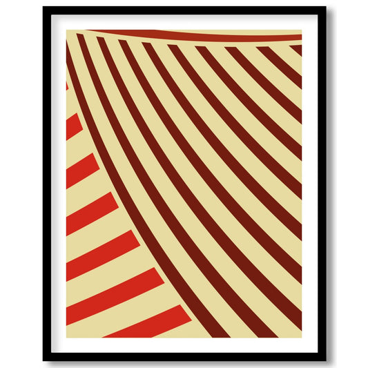 Immerse yourself in the rhythmic flow of 'Crimson Waves of Aesthetic,' a striking piece of abstract for sweet-home