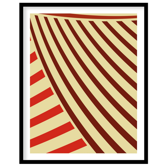 Immerse yourself in the rhythmic flow of 'Crimson Waves of Aesthetic,' a striking piece of abstract for sweet-home