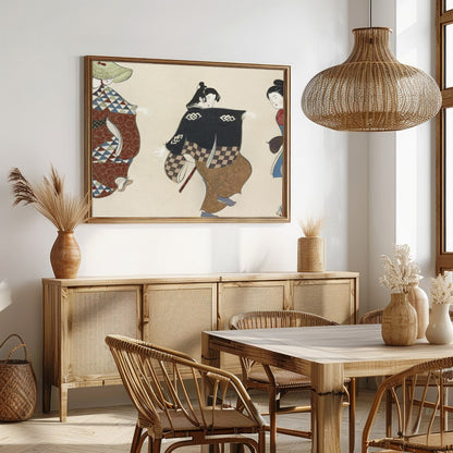 Immerse yourself in the graceful movements of this exquisite wall art, featuring elegantly adorned for Dining