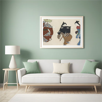Immerse yourself in the graceful movements of this exquisite wall art, featuring elegantly adorned for Hall