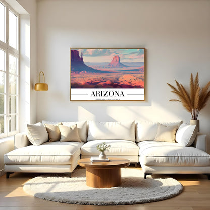 Immerse yourself in the breathtaking vistas of the Arizona desert with this captivating artwork. for Living Room