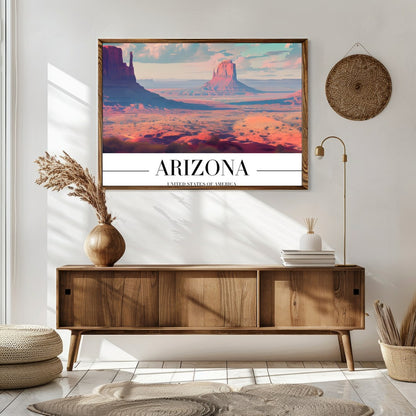 Immerse yourself in the breathtaking vistas of the Arizona desert with this captivating artwork. for Sitting Area