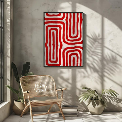 This powerful piece of Indigenous Australian art by Jackie Kurltjunyintja Giles showcases a strikin… for living room