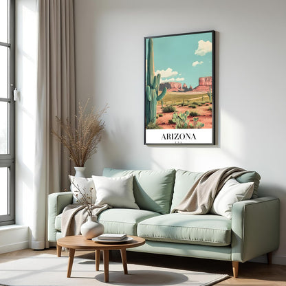 Capture the tranquil beauty of the desert with this stunning landscape artwork. Featuring iconic for Hall