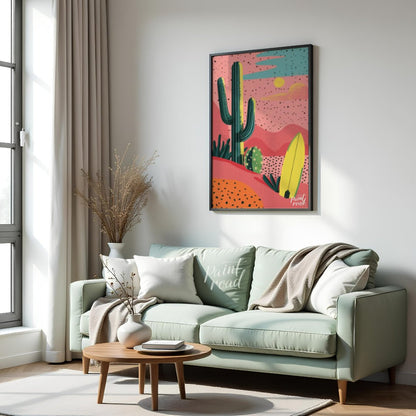 Desert Surfscape Painting available online at Paintroad showing adventure art and artistic