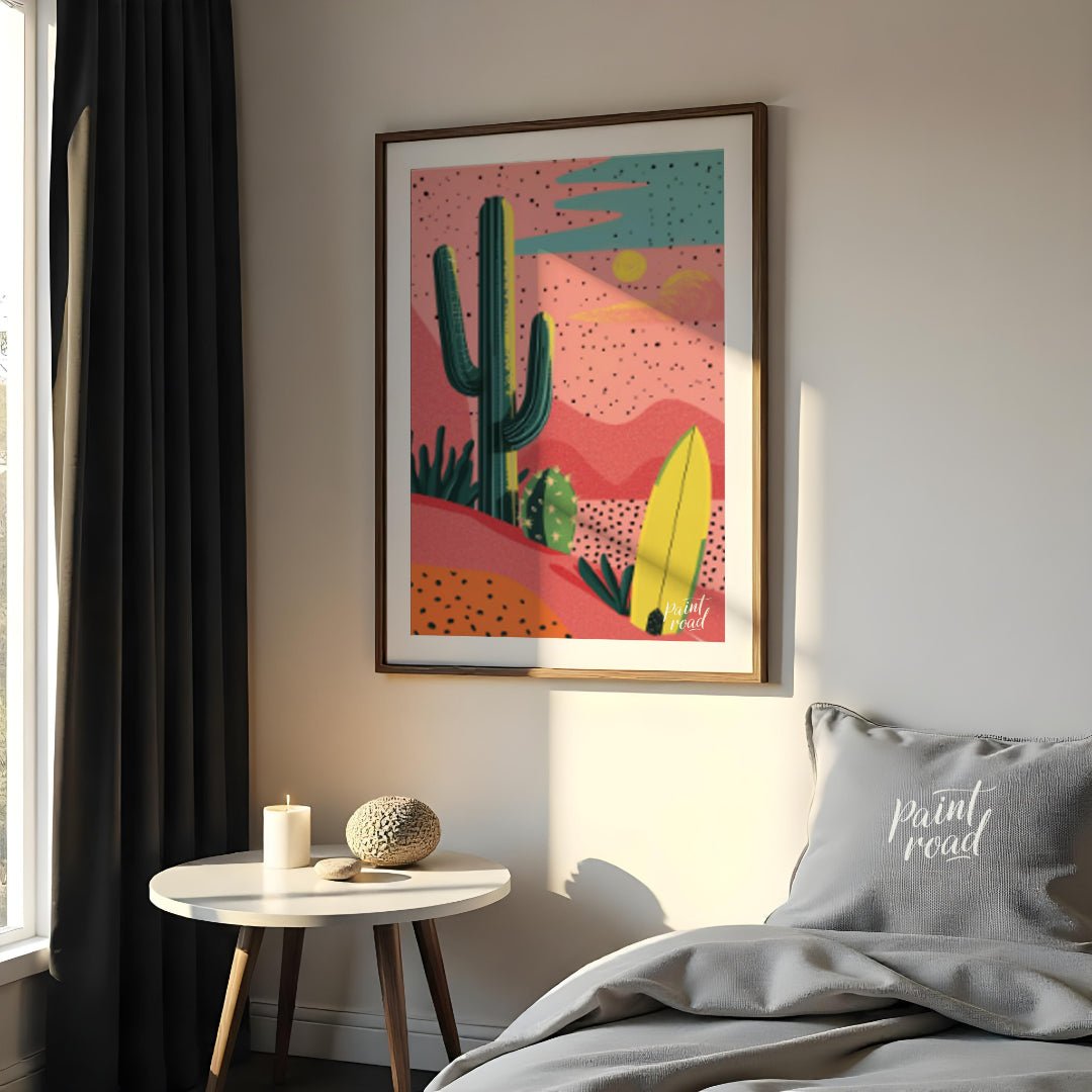 Desert Surfscape Painting available online at Paintroad showing adventure art and artistic