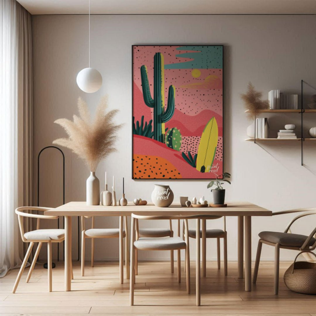 Desert Surfscape Painting available online at Paintroad showing adventure art and artistic