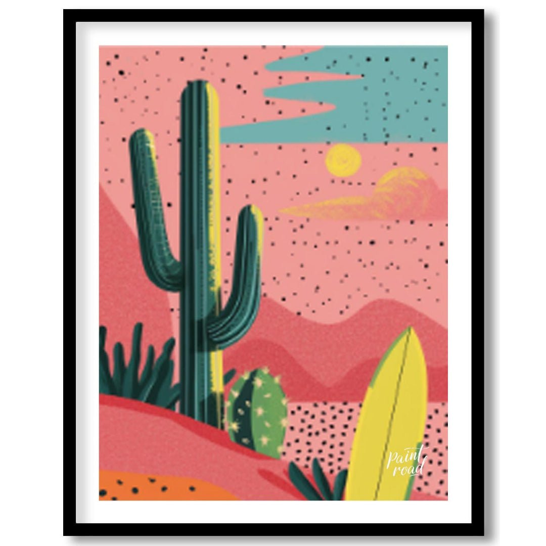 Desert Surfscape Painting available online at Paintroad showing adventure art and artistic