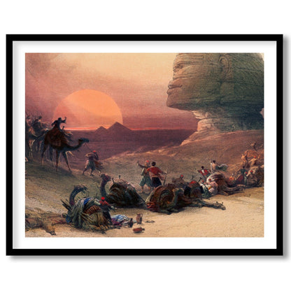 Immerse yourself in the mystique of ancient Egypt with this captivating scene, featuring a tranquil for place