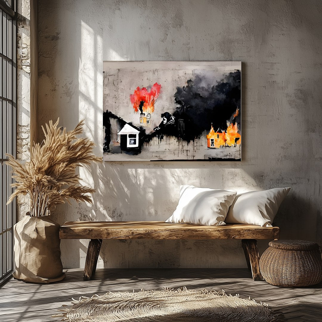 This evocative piece portrays an abstract landscape drenched in deep emotions and wrapped in for Veranda
