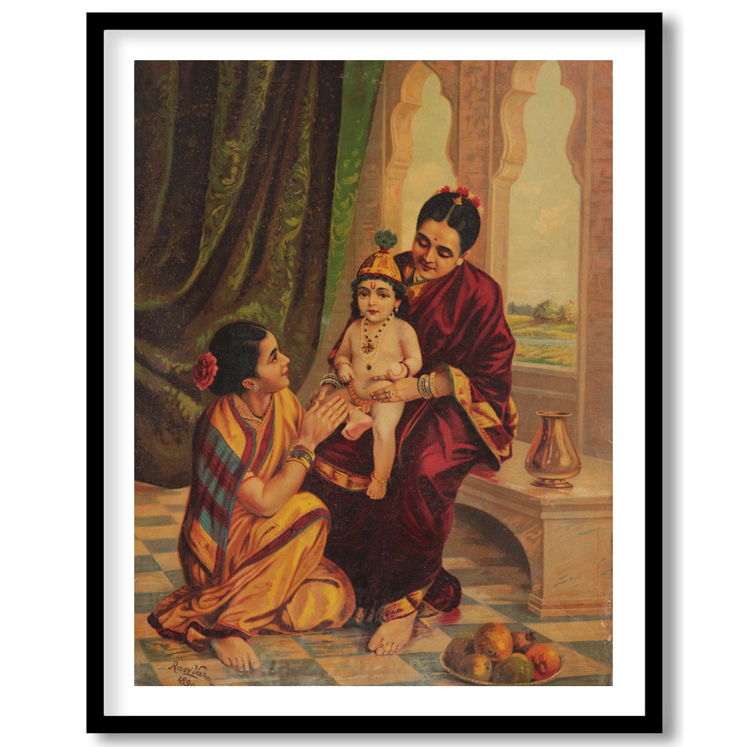 Immerse yourself in the rich cultural heritage of India with this captivating artwork featuring a for home