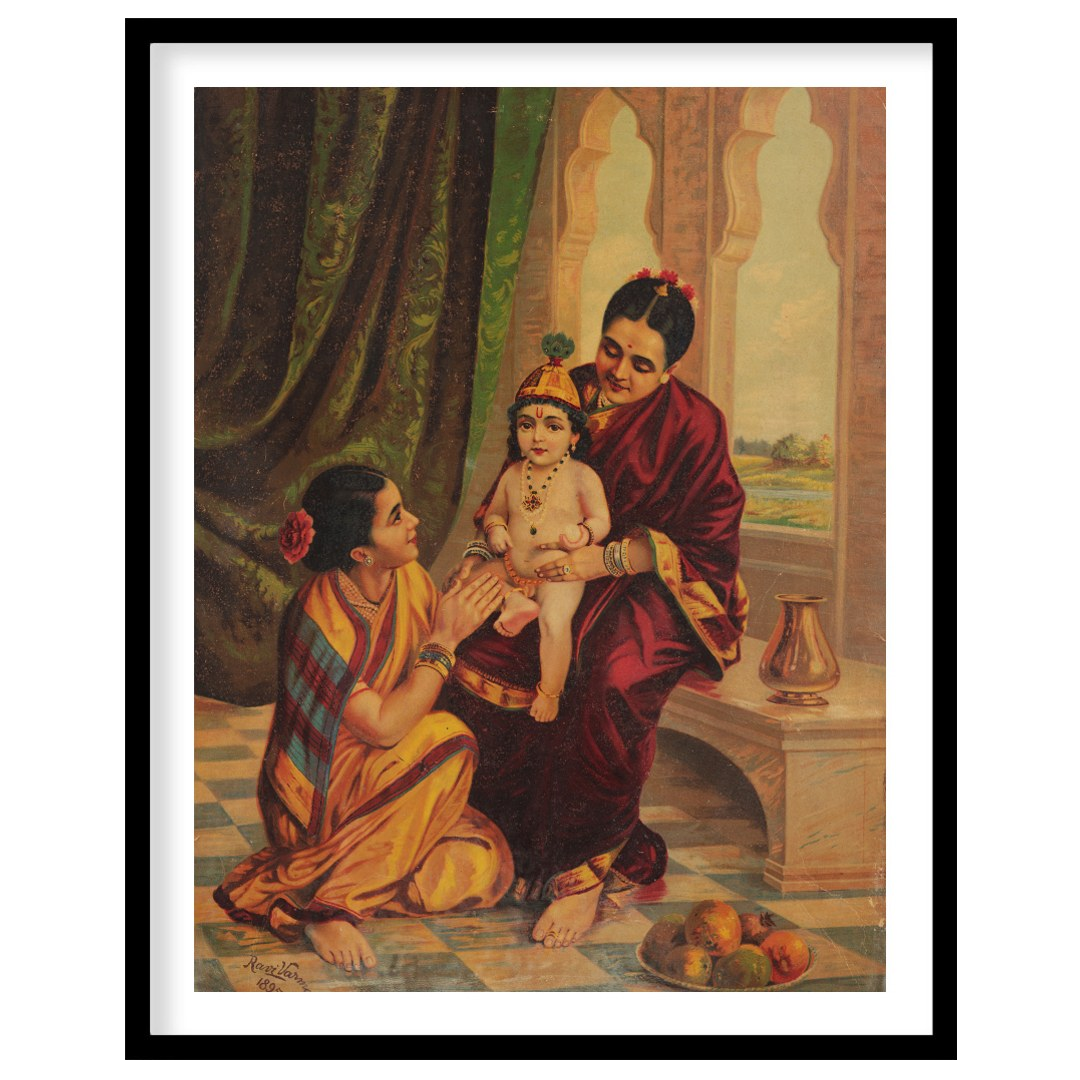 Devotional Indian Family Portrait