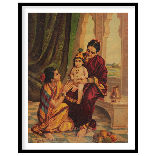 Immerse yourself in the rich cultural heritage of India with this captivating artwork featuring a for home