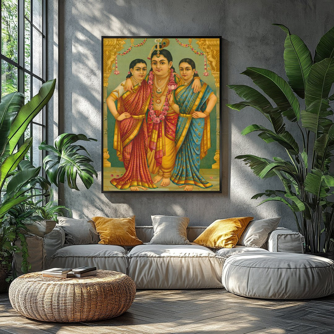 This exquisite piece captures the elegance and spiritual depth of traditional Indian art. With its for Balcony