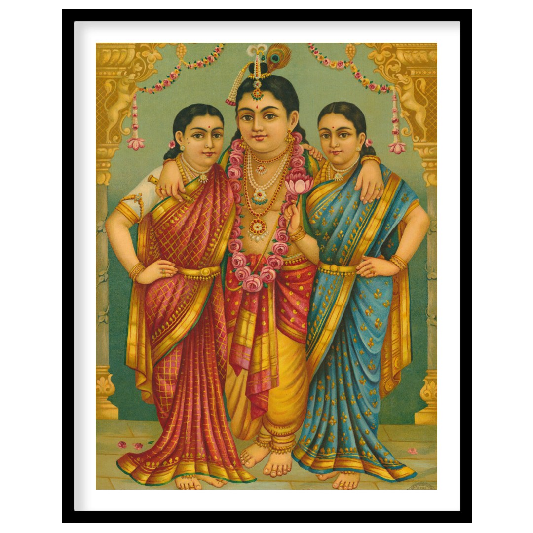 This exquisite piece captures the elegance and spiritual depth of traditional Indian art. With its for haven