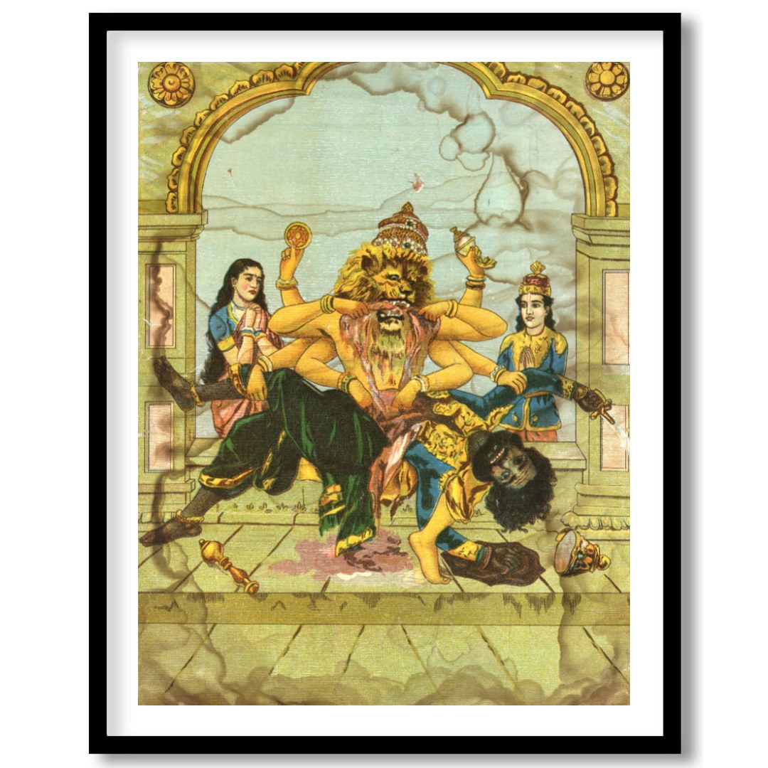 Experience the captivating energy of this intricate artwork, depicting a powerful deity in a moment for sweet-home
