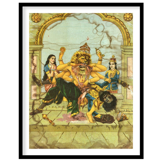 Experience the captivating energy of this intricate artwork, depicting a powerful deity in a moment for sweet-home