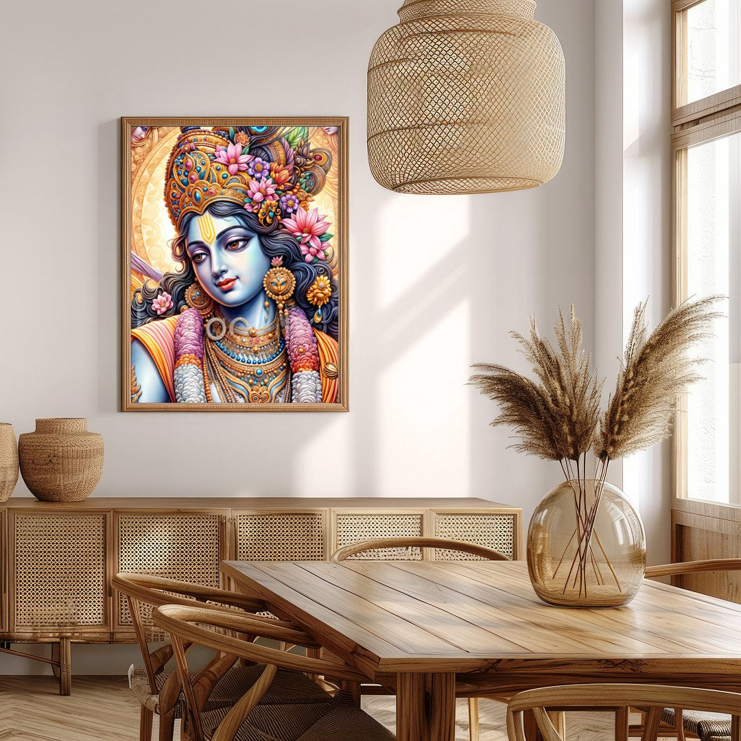 Immerse yourself in the mystical allure of this intricately detailed artwork featuring a vibrant for Extra Kitchen