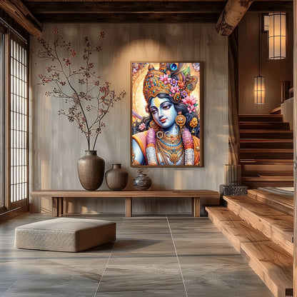Immerse yourself in the mystical allure of this intricately detailed artwork featuring a vibrant for Hall
