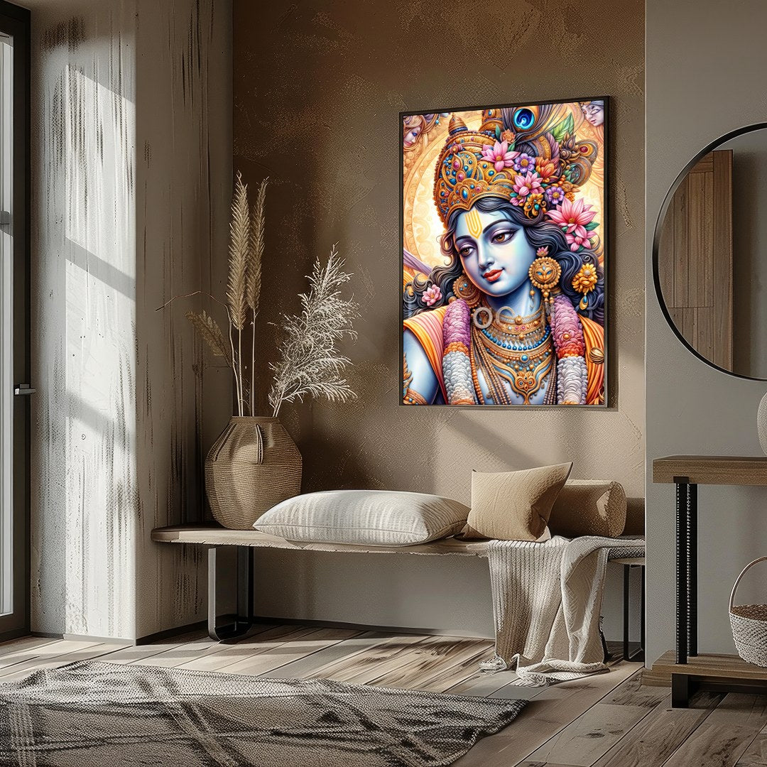 Immerse yourself in the mystical allure of this intricately detailed artwork featuring a vibrant for nook