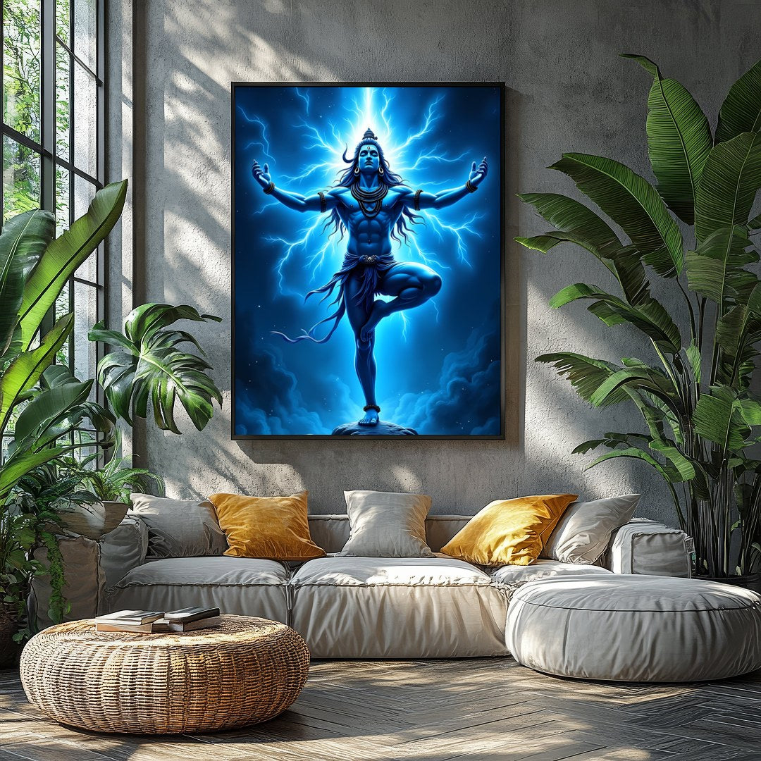 Immerse yourself in the powerful presence of divine energy with this stunning wall art. The artwork for Balcony