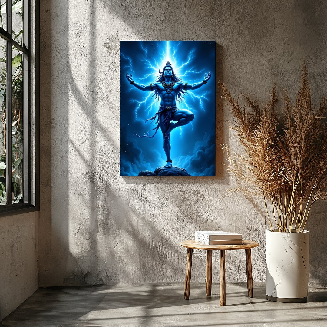 Immerse yourself in the powerful presence of divine energy with this stunning wall art. The artwork for Entrance