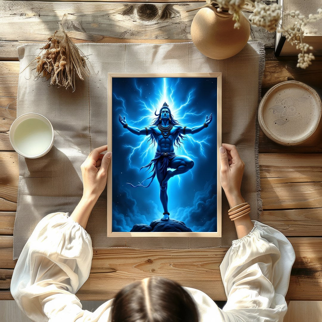 Immerse yourself in the powerful presence of divine energy with this stunning wall art. The artwork for Kitchen