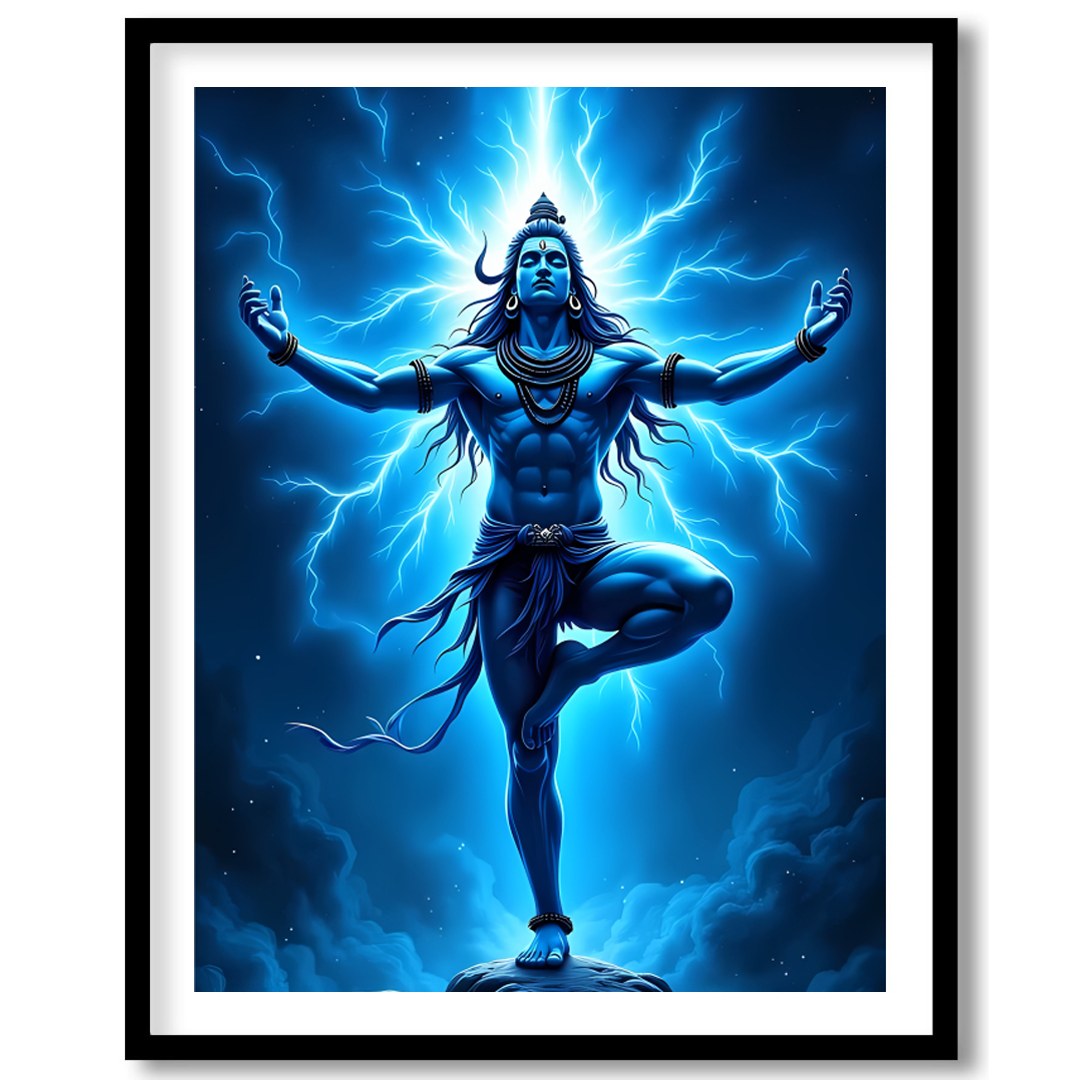 Immerse yourself in the powerful presence of divine energy with this stunning wall art. The artwork for living-space