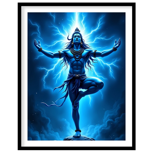Immerse yourself in the powerful presence of divine energy with this stunning wall art. The artwork for living-space