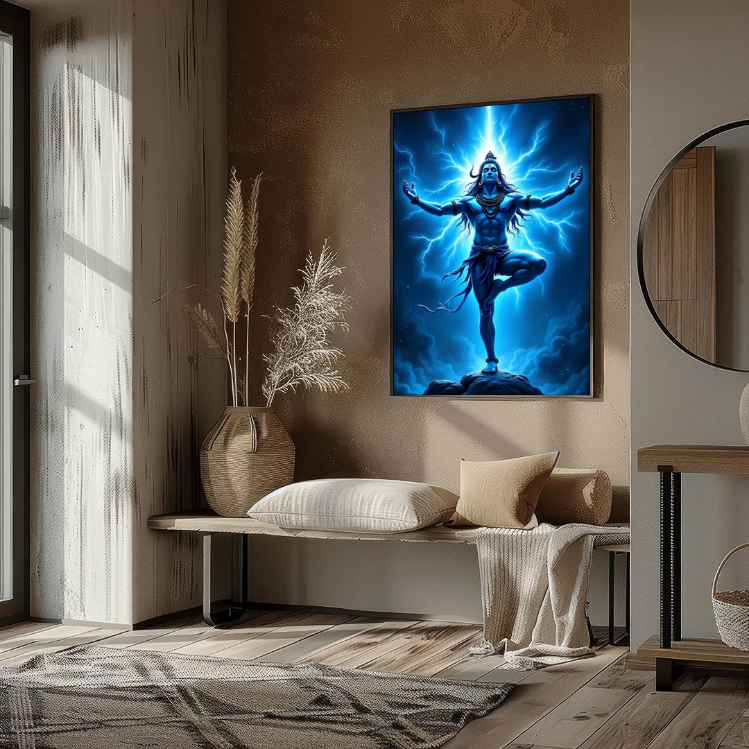 Immerse yourself in the powerful presence of divine energy with this stunning wall art. The artwork for nook