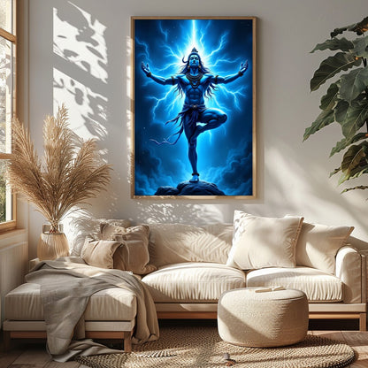 Immerse yourself in the powerful presence of divine energy with this stunning wall art. The artwork for Sitting Area