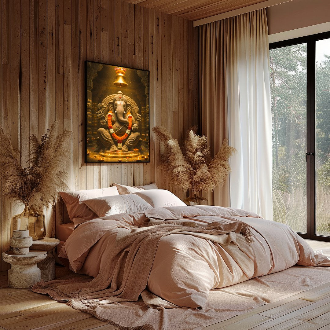 Immerse yourself in the tranquility of spirituality with this exquisite artwork depicting Lord for Bedroom