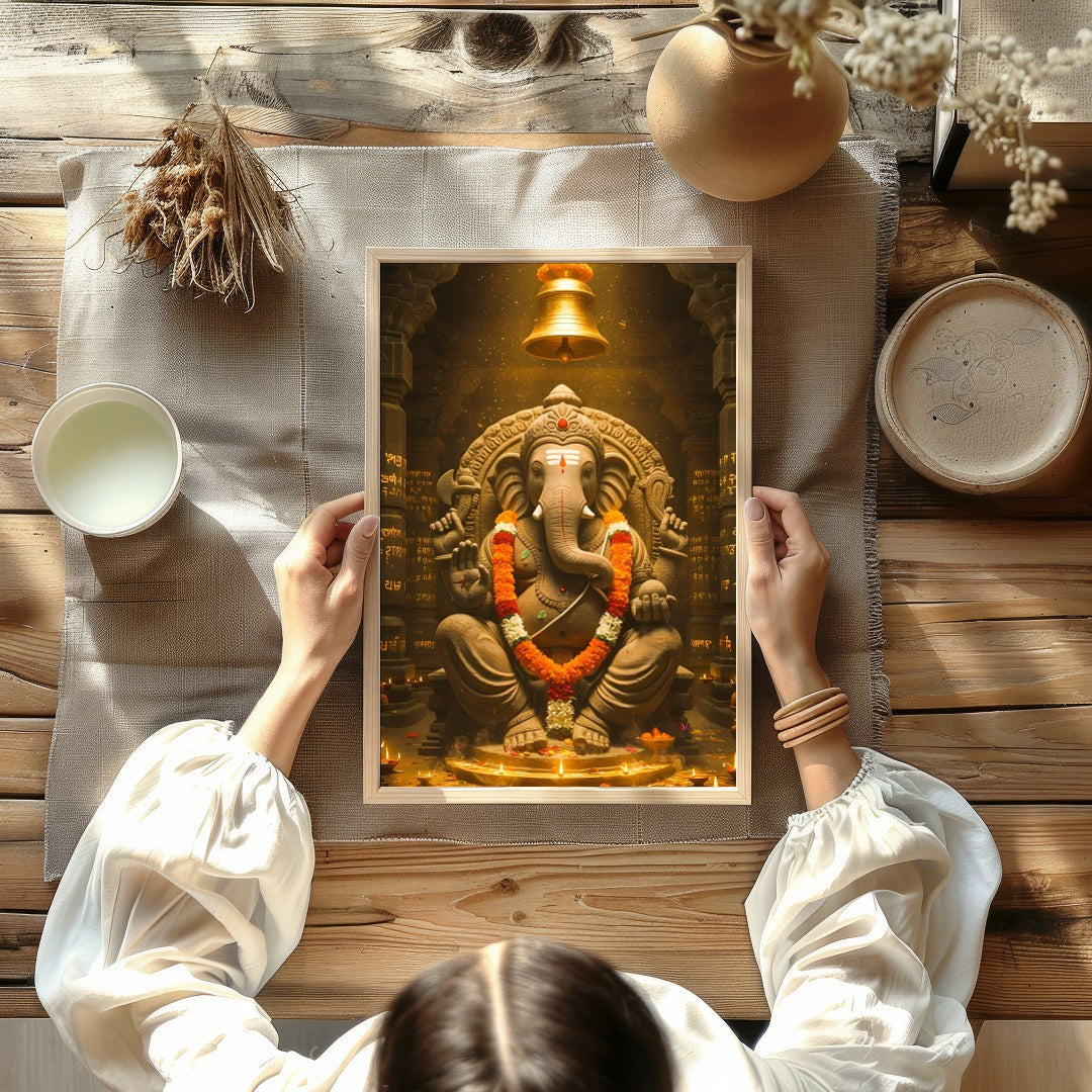 Immerse yourself in the tranquility of spirituality with this exquisite artwork depicting Lord for Kitchen