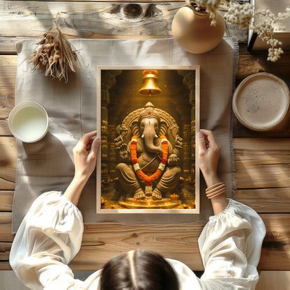 Immerse yourself in the tranquility of spirituality with this exquisite artwork depicting Lord for Kitchen