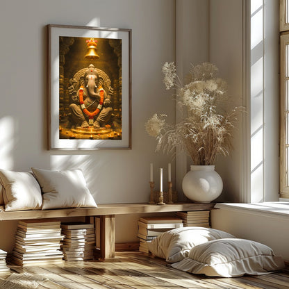 Immerse yourself in the tranquility of spirituality with this exquisite artwork depicting Lord for loft