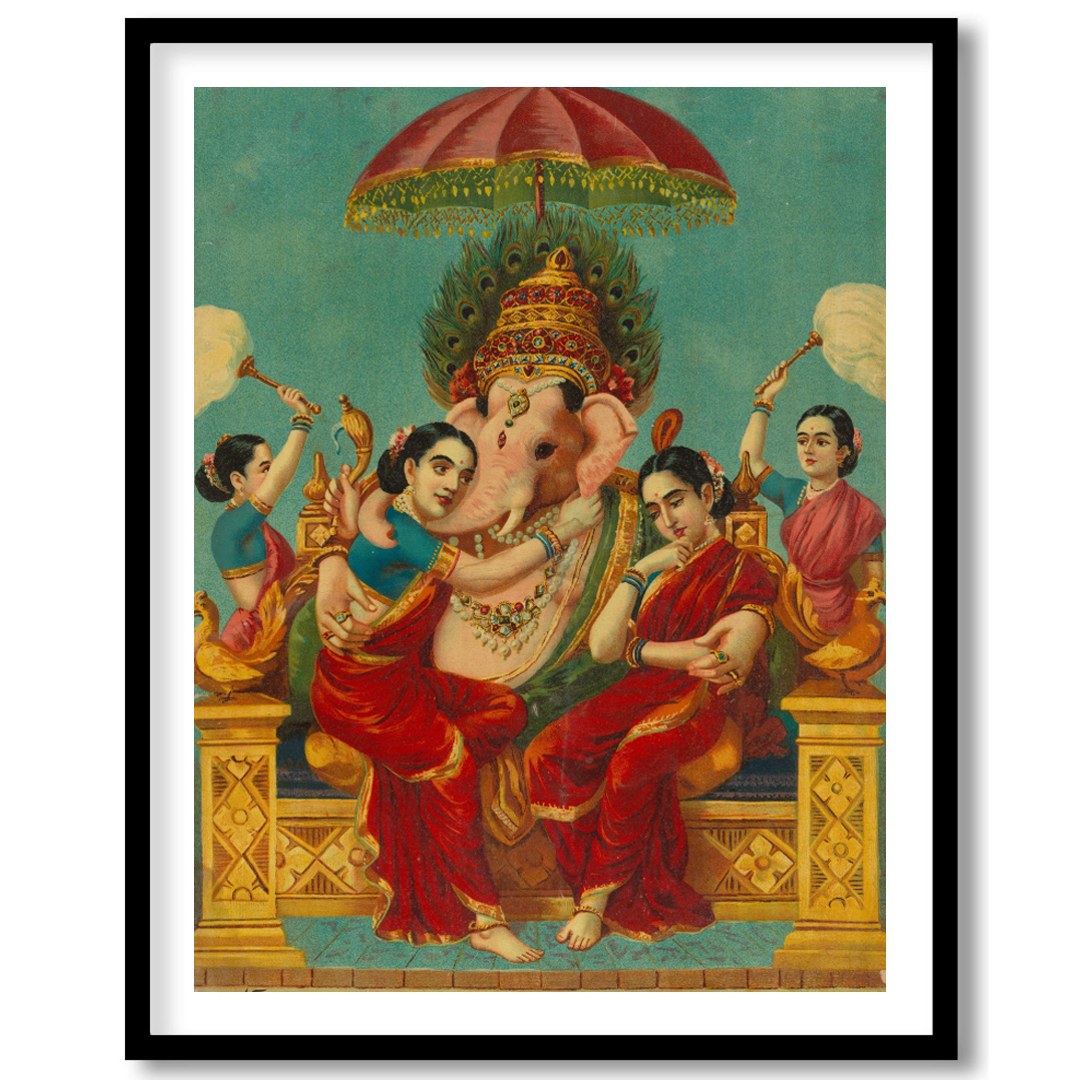 Immerse yourself in the captivating serenity of this traditional Indian art piece. The vibrant for studio