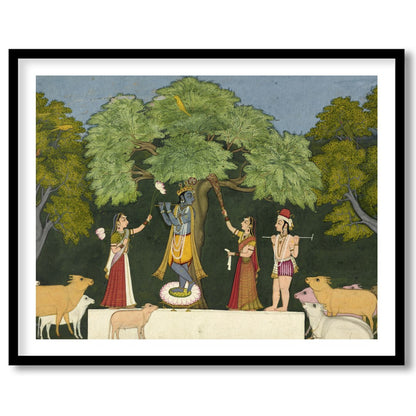 Immerse yourself in the rich tapestry of mythological charm with this exquisite wall art capturing for space