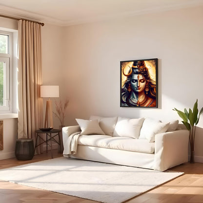 Immerse in the ethereal beauty of 'Divine Harmony', a captivating representation of balance and for Family Room