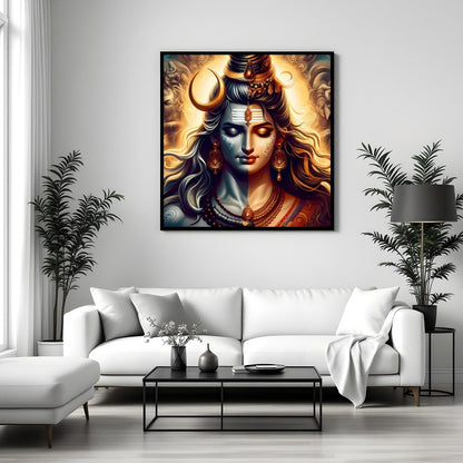 Immerse in the ethereal beauty of 'Divine Harmony', a captivating representation of balance and for Sitting Area