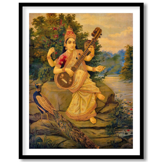 Immerse yourself in the serene beauty of this exquisite artwork depicting a goddess gracefully for area
