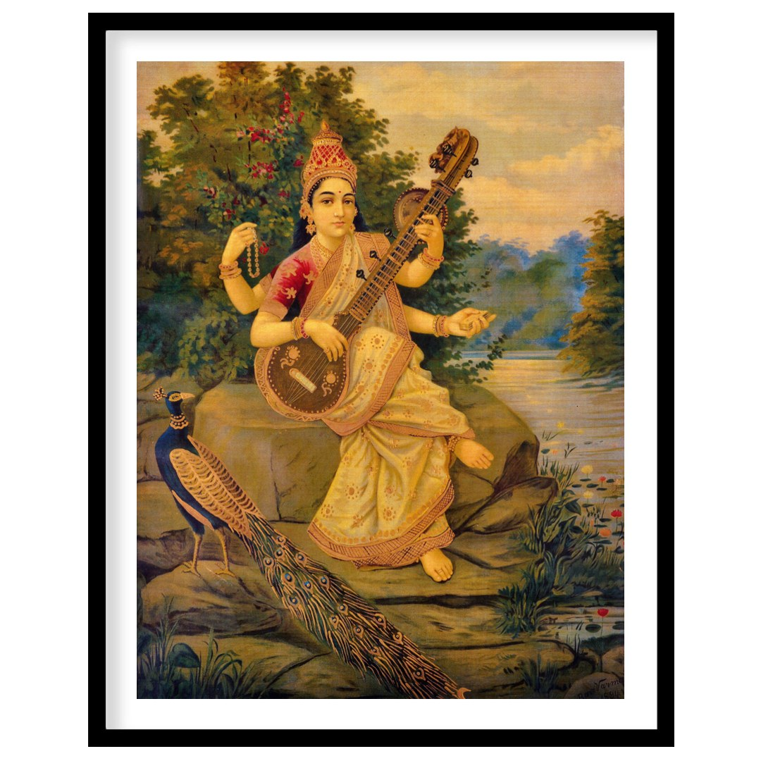 Immerse yourself in the serene beauty of this exquisite artwork depicting a goddess gracefully for area