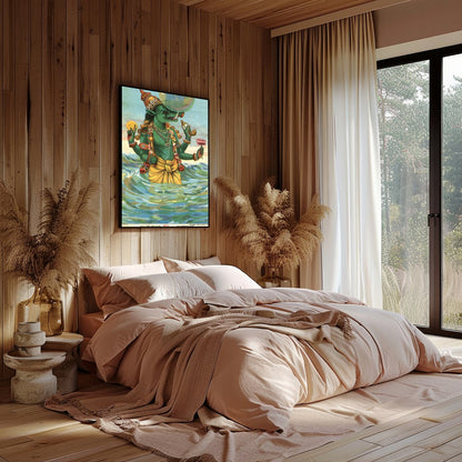 Immerse yourself in a world where mysticism meets artistry with this captivating depiction of a for Bedroom