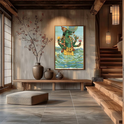 Immerse yourself in a world where mysticism meets artistry with this captivating depiction of a for Hall